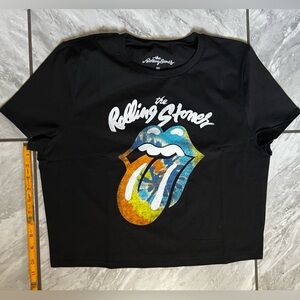 The Rolling Stones Women’s Crop Top 3XL Shirt tee official merchandise NEW